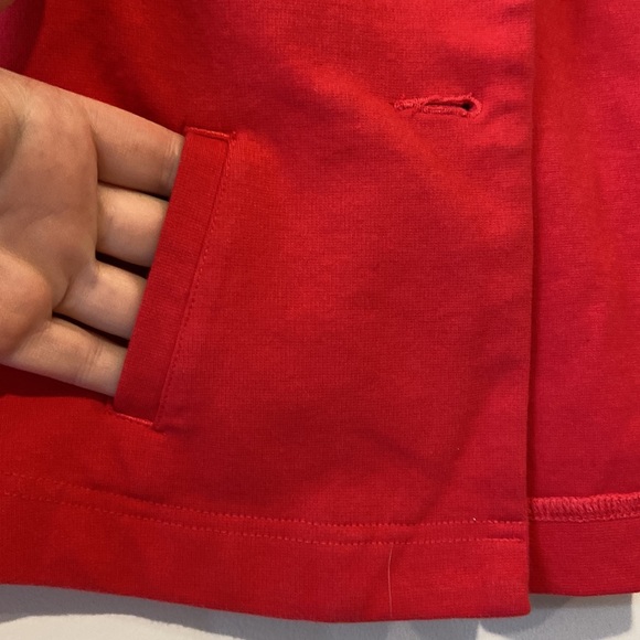 Gymboree girls, extra small size 4 adorable, dark coral pea coat. - Picture 3 of 9